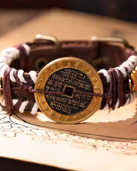 Shan Gui Coin Braided Bracelet - Wealth & Protection Talisman Copper Feng Shui