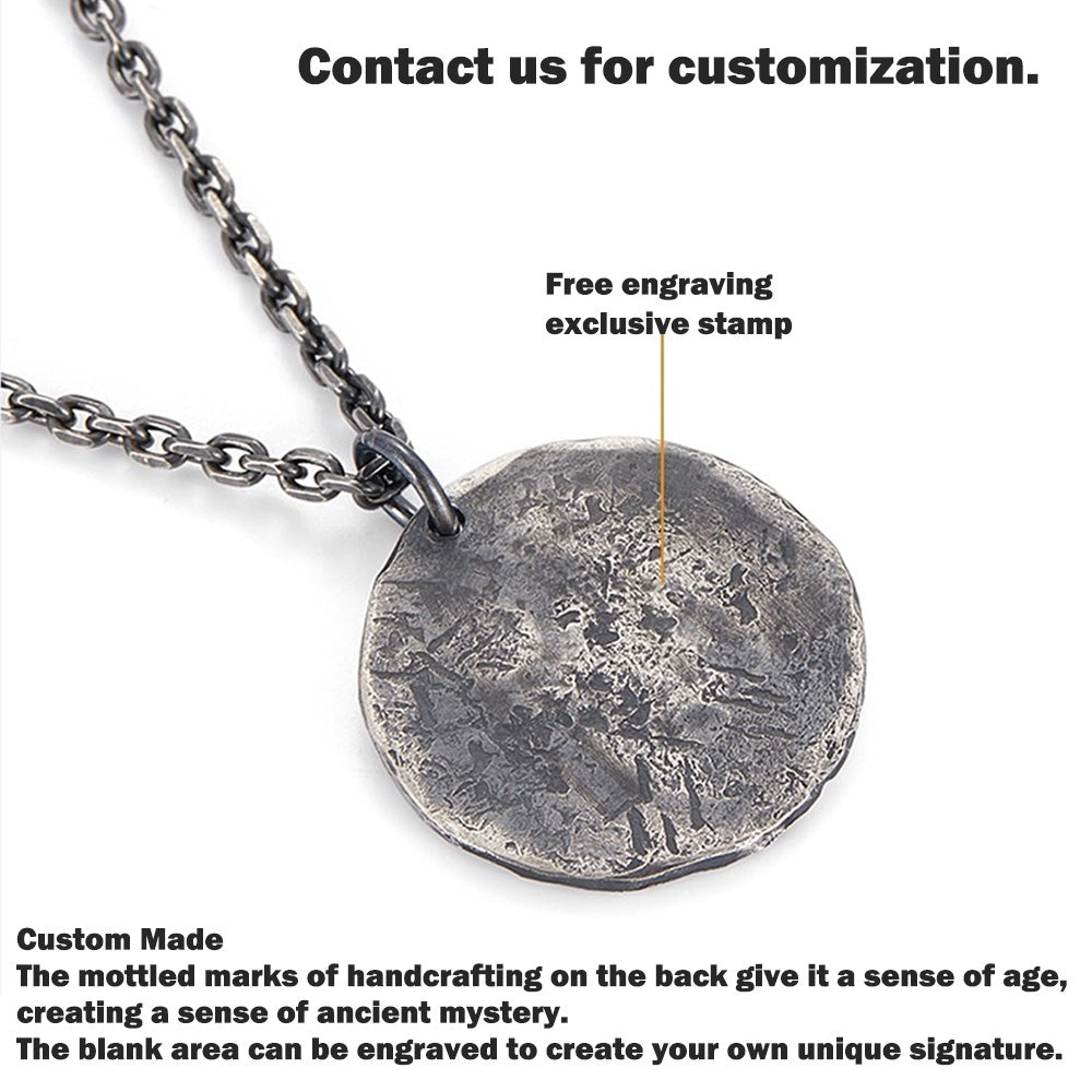 Tai Chi - Balance | 925 Sterling Silver Engraved Meditation Guardian Pendant