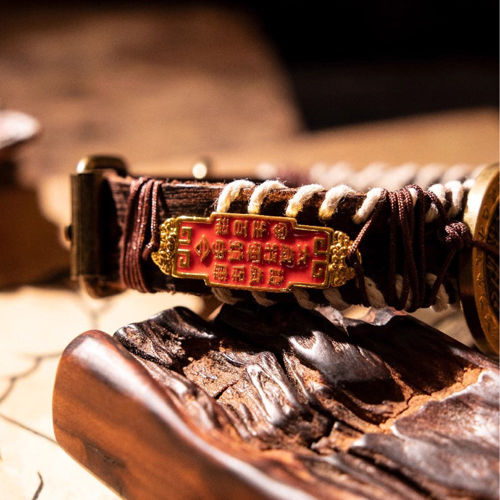 Shan Gui Coin Braided Bracelet - Wealth & Protection Talisman Copper Feng Shui